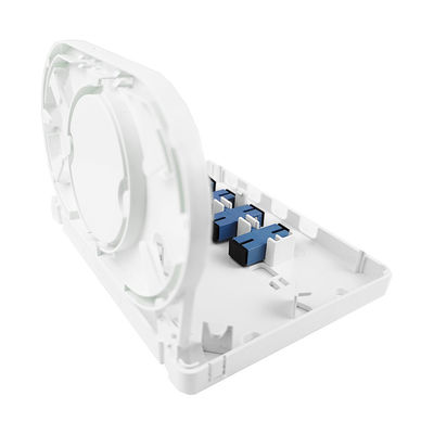 152*110*31mm SC/UPC Painel de tomada de placa de fachada de fibra óptica de plástico para rede FTTH interior