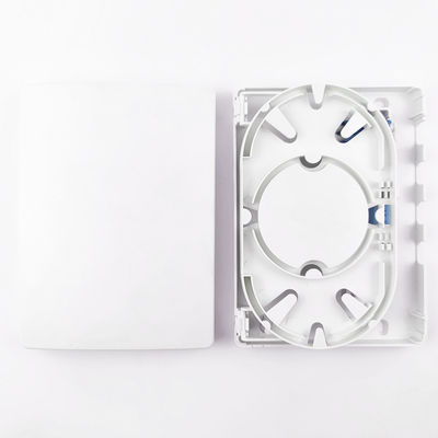 150*110*30mm FTTH Network Indoor 4 Cores LC UPC Fibra Óptica Plástico Faceplate Socket Panel