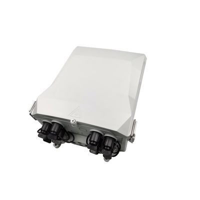 24 núcleos IP65 FTTH montado na parede / montado em pólo Caixa de distribuição de fibra óptica PC Material ABS