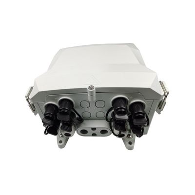24 núcleos IP65 FTTH montado na parede / montado em pólo Caixa de distribuição de fibra óptica PC Material ABS
