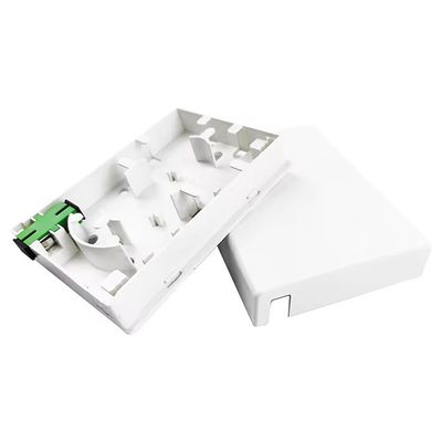 Tempo 5 anos 2 núcleos SC APC Fibra óptica de plástico painel de tomada de fachada para rede FTTH