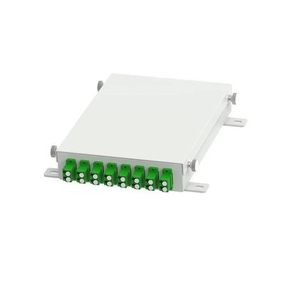 Caixa terminal FTTH de fibra óptica de 8 núcleos fabricada para distribuição de rede ODN no tipo APC LC