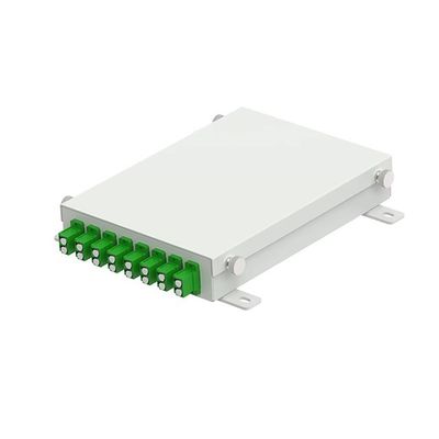 Caixa terminal FTTH de fibra óptica de 8 núcleos fabricada para distribuição de rede ODN no tipo APC LC