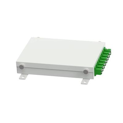 Caixa terminal FTTH de fibra óptica de 8 núcleos fabricada para distribuição de rede ODN no tipo APC LC