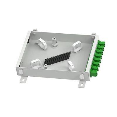 Caixa terminal FTTH de fibra óptica de 8 núcleos fabricada para distribuição de rede ODN no tipo APC LC