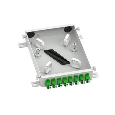 Caixa terminal FTTH de fibra óptica de 8 núcleos fabricada para distribuição de rede ODN no tipo APC LC