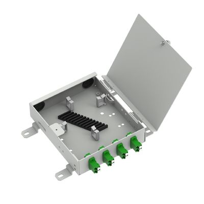 4 Núcleos SC APC Tipo Fibra Óptica FTTH Terminal Box Distribuição para aplicações FTTH