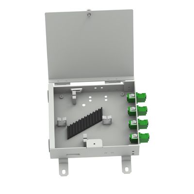 4 Núcleos SC APC Tipo Fibra Óptica FTTH Terminal Box Distribuição para aplicações FTTH