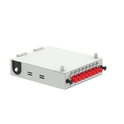 FTTX Ferro laminado a frio 8 núcleos Fibra óptica FTTH Terminal Box para distribuição de rede