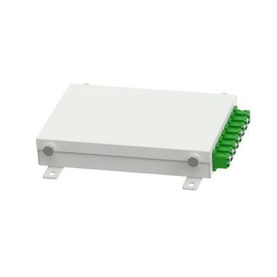 Caixa de distribuição de fibra óptica de alumínio de 8 núcleos FC APC para terminais de rede FTTH/FTTX