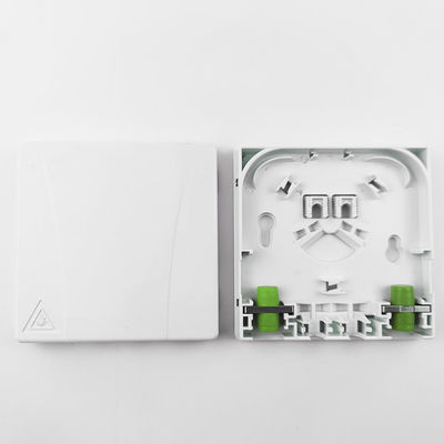 2 núcleos FC APC painel de tomada de fibra óptica de plástico para rede FTTH ODN de densidade