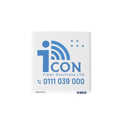 2 núcleos LC UPC painel de tomada de fibra óptica de plástico para interior em rede FTTH